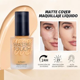 ULTRAMO Base de Maquillaje Matifica y Controla el Brillo Larga Duracin Alta Cobertura para Todo Tipo de Piel Prueba de Agua y Sudor Resistente a...   