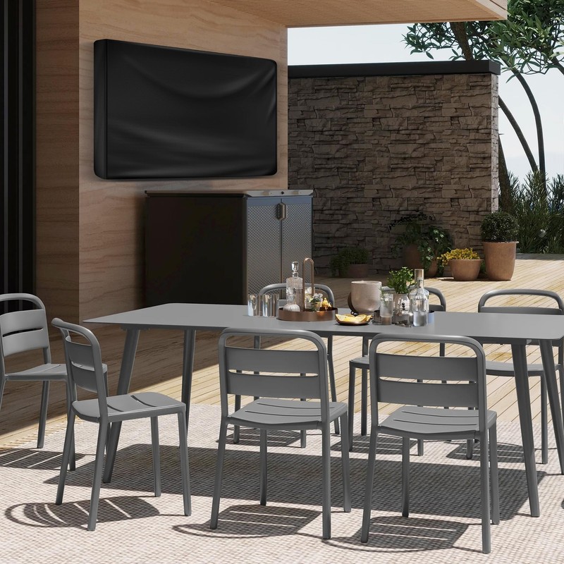 HUFUOUT Outdoor TV Cover 40-43 Inch, TV Display Protector, Waterproof