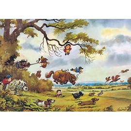 Thelwell Horse or Pony Greeting Card Free Flight
