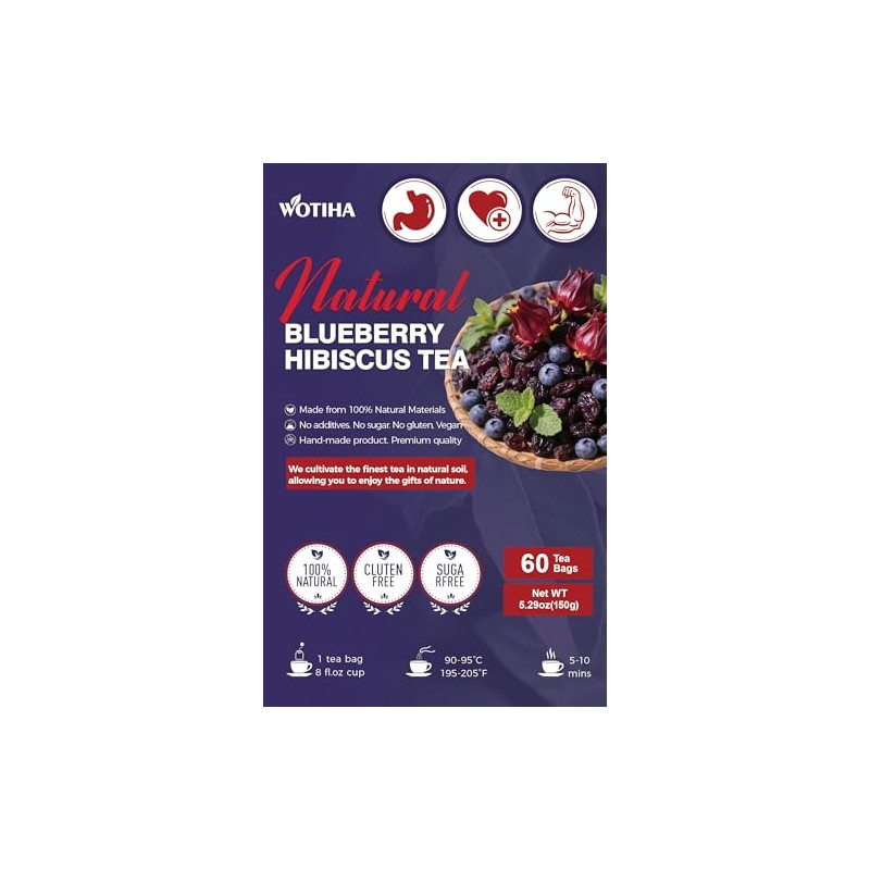 Natural Blueberry hibiscus tea 150g