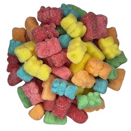 American Best Food Assorted Sour Neon Gummy Bears (1.5 lb)