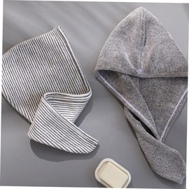 Angoily Gorro De Secado para Cabello 2 Piezas Toalla Absorbente De Fibra De Carbón De Bambú Secado Rápido Y Control De Frizz para Uso En Casa Y Viajes