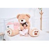 IKASA Giant Teddy Bear Plush Toy Stuffed Animals (Brown, 63