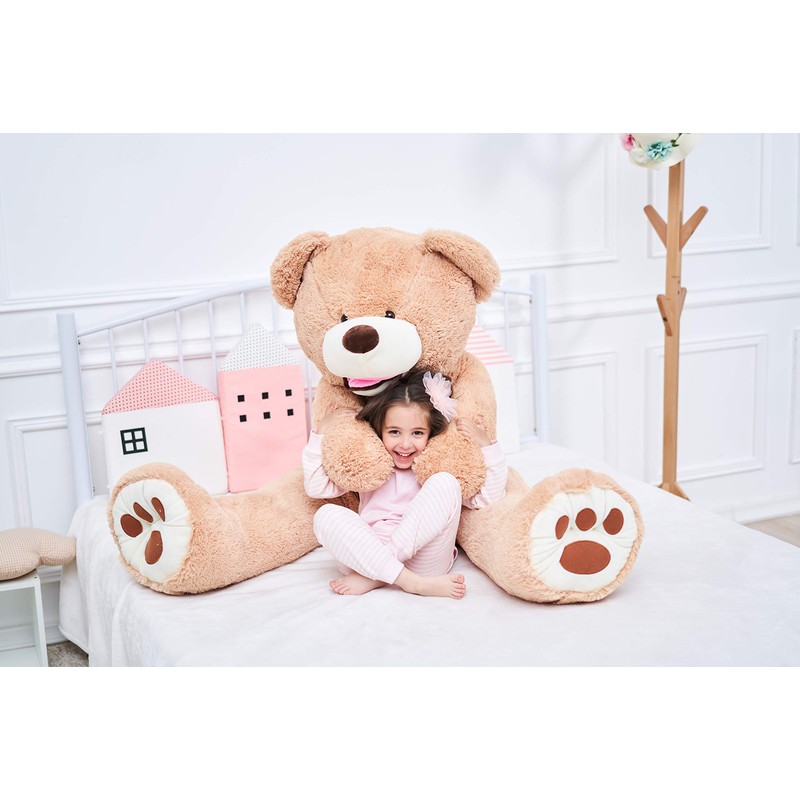 IKASA Giant Teddy Bear Plush Toy Stuffed Animals (Brown, 63