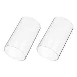 Kichvoe 2piezas Portavelas De Transparente Cubiertas Decorativas para Velas Soportes De Mesa Diseño Elegante para Bodas y Fiestas