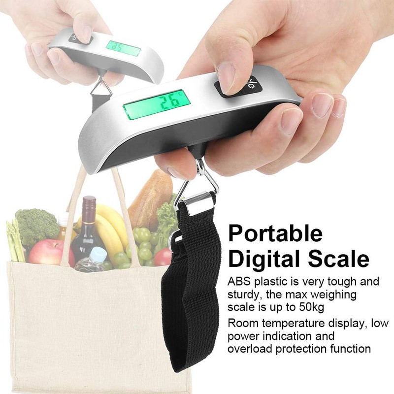 Luggage Scale, Fish Scale with Backlit LCD Display Digital Electronic