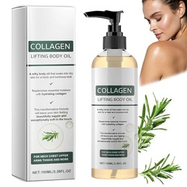 Collagen Body Oil for Skin Tightening, Collagen Lifting Oil for Women, Firming Body Oil for Wrinkles Stretch Marks