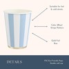 Bonjour Fête Light Blue Cabana Stripe Party Cups | Disposable