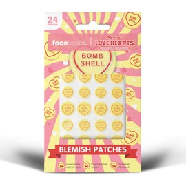 Love Hearts Bomb Shell Blemish Patches, 24 Count, Salicylic Acid, Vegan, Fragrance Free