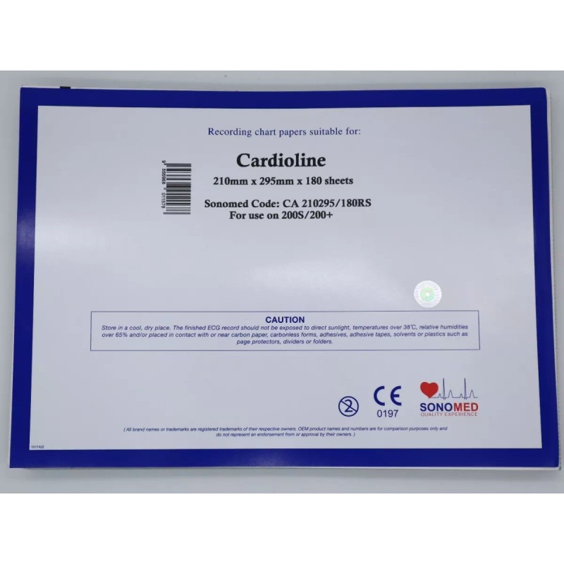 Sonomed Papel Térmico Ecg 210mm X 295mm X 180h En