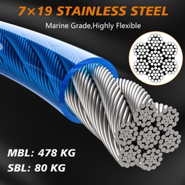 XiaZ 30 Foot Dog Lead, Dog Tie Out Cable Heavy Duty 8/10/15/20/30/50FT, Pet Runner Tether Chain Leash Outside for Small Medium Large Dogs Up to 120 LBS