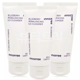 Innisfree 이니스프리 블루베리 리밸런싱 5.5 클렌저 100ml X 3개 Innisfree Blueberry Rebalancing 5.5 Cleanser 100ml x 3