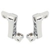 Motorcycle Foot Pegs, Adjustable Height Bracket for Footrest Clamp Extensions,