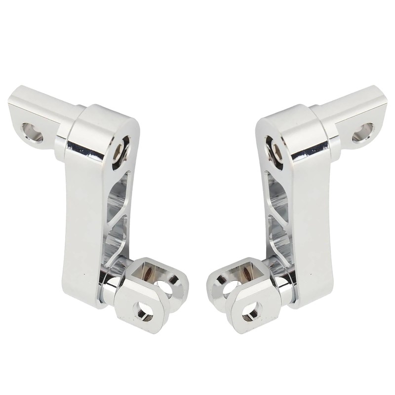 Motorcycle Foot Pegs, Adjustable Height Bracket for Footrest Clamp Extensions,