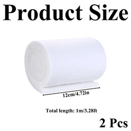 klahh 2 Pcs Aquarium Filter Media Fish Tank Filter Sponge Sponge Filter Floss Roll Cotton Cleaning Pad for Fish Tanks