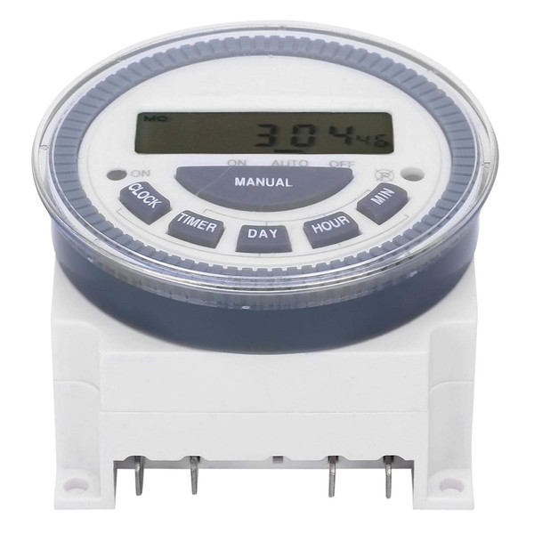 DC 12V Digital Timer Switch, TM619H‑2 24‑hour/12‑Hour System Electronic Timer