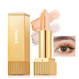 2 Colors Eyeshadow Stick, Eyeshadow Pencil, Sparkle, Eyeshadow Stick, Crayon, Shadow, Light Eyeshadow, Teardrop Bag, Waterproof, Highlight, Shinning, Moisturizing Eyes, Multicolored - FM02# Golden