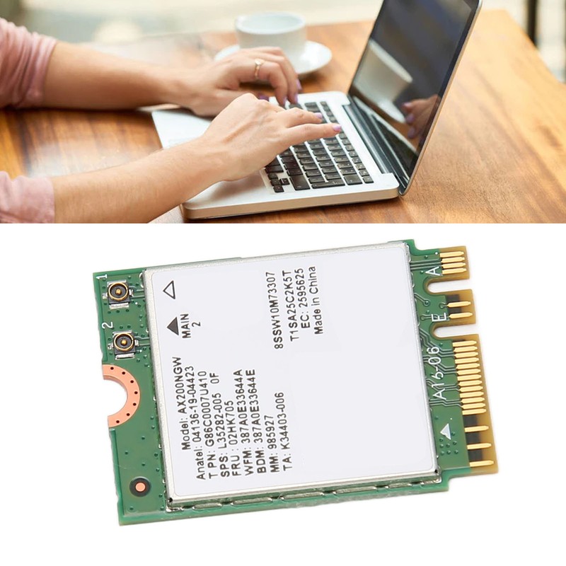 WiFi 6 Network Card for Intel AX200NGW 802.11ax Bluetooth 5.2