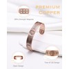 Jeracol Copper Bracelet Men and Women, 18 Ultra Strong Magnets