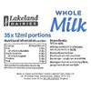 35x Whole UHT Milk 12ml Individually Wrapped Mini Portions Pots