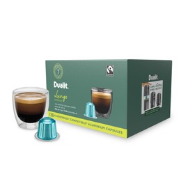 Dualit Original Line Compatible* Lungo Americano Recyclable Aluminium Coffee Capsules | 120 Pack - 12 X 10 Pk - 120 Servings of Premium Eco Friendly Coffee Pods - 100% Recyclable Original Line Compatible* Capsules