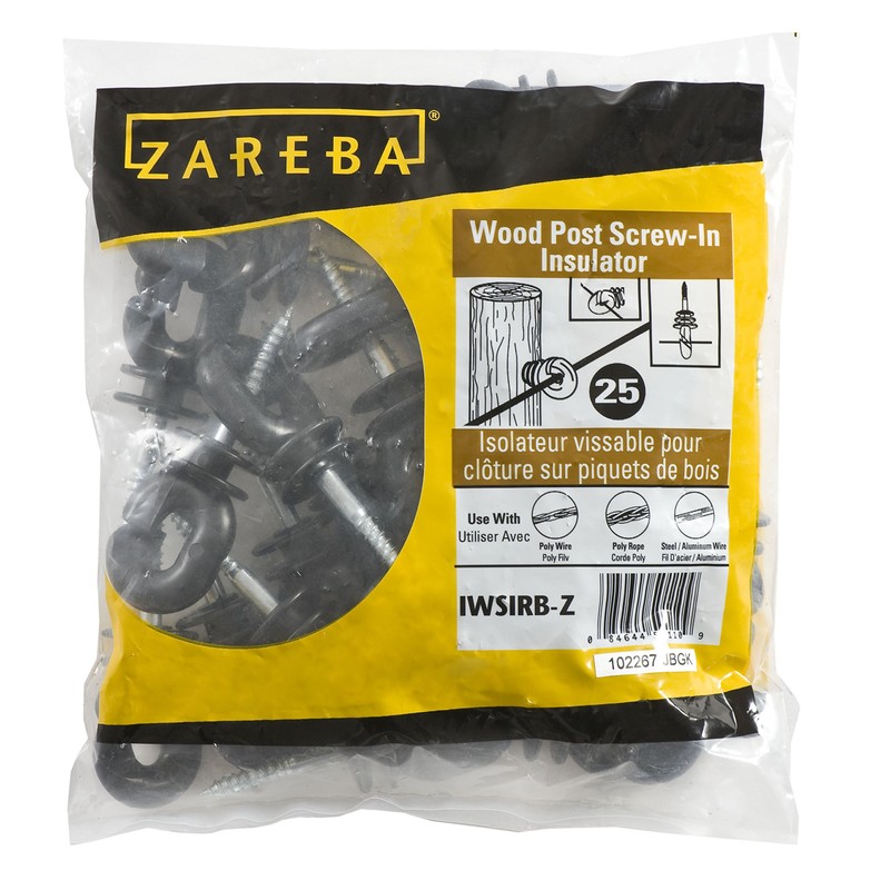 Zareba IWSIRB-Z Ring Insluator, 25 per Bag