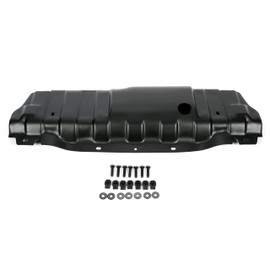 KUAFU Front Bumper Skid Plate Compatible with 2007-2018 Jeep Wrangler Rubicon X and 10th Anniversary Bumpers 82214330 Lower Air Dam Deflector Valance Cover Panel Board Guard Protector Black