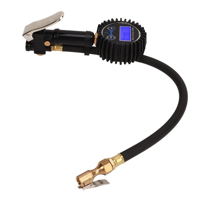 Digital Tire Inflator Tire Pressure Gauge with Digital Display 1/4
