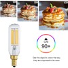 YFXRLIGHT Dimmable T6 Vintage LED Light Bulbs Warm White 2700K,6W