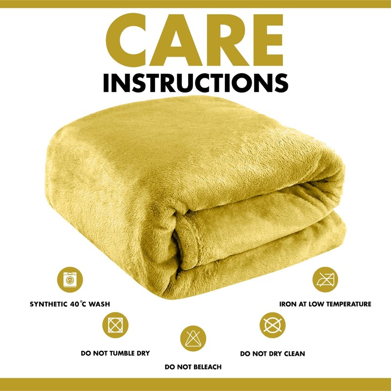 Lions Fleece Throw Blanket - 100% Polyester, Ultra Soft Faux