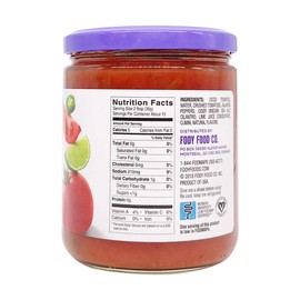 Fody Foods Vegan Mild Salsa | Chunky Tomato Jalapeno Salsa | Low FODMAP Certified | Gut Friendly IBS Friendly Kitchen Staple | Gluten Free Lactose Free Non GMO