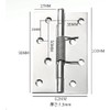 Kenrui Kinmono Spring Hinge Door Butt Hinge Stainless Steel (4