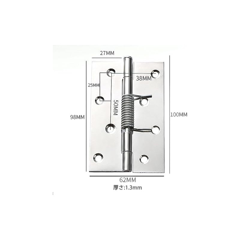 Kenrui Kinmono Spring Hinge Door Butt Hinge Stainless Steel (4