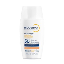BIODERMA, Bloqueador Solar Facial Ultra fluido, Photoderm XDefense FPS 50+, Tono Dorado, Detox Diario, 40 ml
