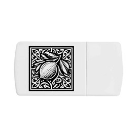 'Stylish Lemon Design' Pill Box with Tablet Splitter (PI00027174)