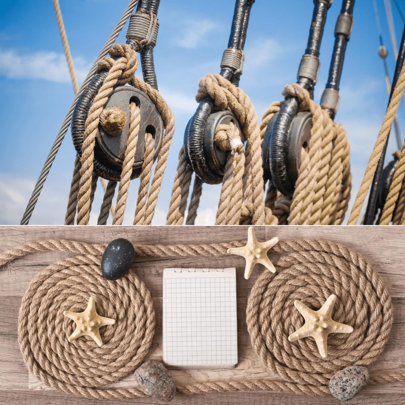 ILIKEEC Jute Rope 16mm, 100 Feet 6.2lb Thick Garden Jute