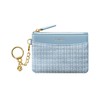 Vulkitty - cartera delgado con llavero, minimalista, con cierre, cambio,