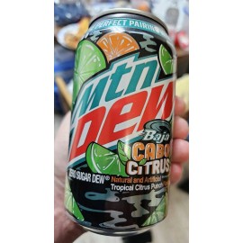 Mountain Dew One (1) 12 oz. Can MTN Dew Zero Baja Cabo Citrus NEW CAN