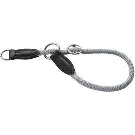 HUNTER Freestyle EIBY Dressage Collar Grey Size 30/XS-S Fully Adjustable Soft Thumb Material with Pull Stop Robust and Durable Ideal for Training and Walks in Wind and Weather