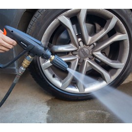 Pressure Washer Turbo Tip 3000PSI Turbo Nozzle Kit 360° Rotating Presure Washer Turbo Nozzles 1/4'' Quick Connect with 5 Nozzle Tips Kit Multiple Degrees(0, 15, 25, 40,Soap) 3.0 GPM 3.0 Orifice