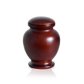 Elegant Wood Vase Urns for Human Ashes Adult,for Adults up to 200lbs, Cremation urn (Oval)