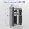 Cysslogy 2.5 to 3.5 Mounting Frame Dual SSD Hard Drive