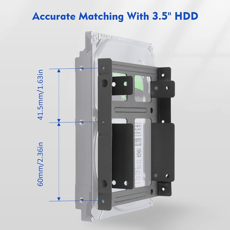 Cysslogy 2.5 to 3.5 Mounting Frame Dual SSD Hard Drive