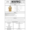 SIUTEC® Premium MK8 Brass / Brass Nozzle Set of 3