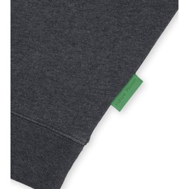 Future Planet Oversized Saturn Crewneck Sweatshirt (Charcoal, X-Small)