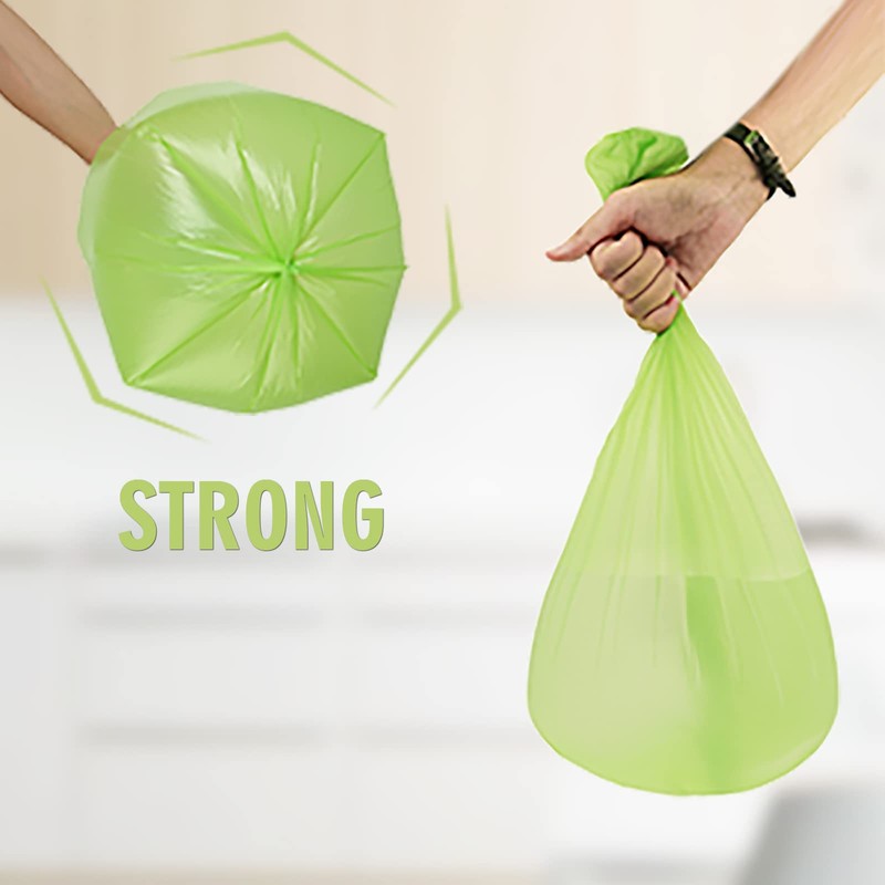 Compostable Kitchen Trash Bags 6-Gallon - Heavy Duty Medium Unscented