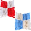 YOUOWO 48 Pack Clothespins Towel Clips Plastic Clothes Clips White