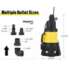 6699 6000GPH Submersible Sump Pump with Float Switch1.5HP Sewage Effluent