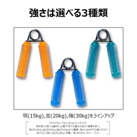 Kokusai NK5711 Training Grip Strength, Clear Hand Grip, 44.1 lbs (20 kg), Blue