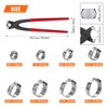 HELIFOUNER 90 Pieces 1/4"-15/16" 304 Stainless Steel Single Ear Hose